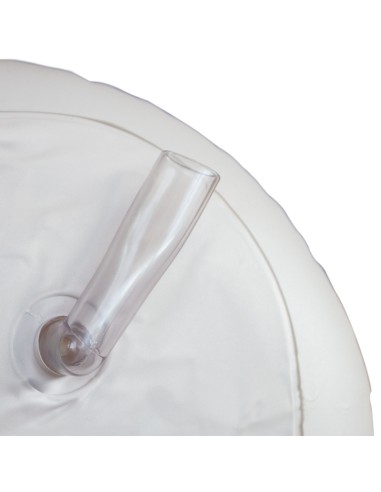 Lavacabezas hinchable | Con 4 accesorios | Blanco