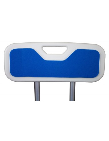 Silla de baño de aluminio | Con respaldo y asiento acolchado | Herdegen