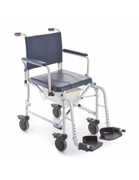 Silla de ducha e inodoro plegable autopropulsable Lima H273 | Invacare