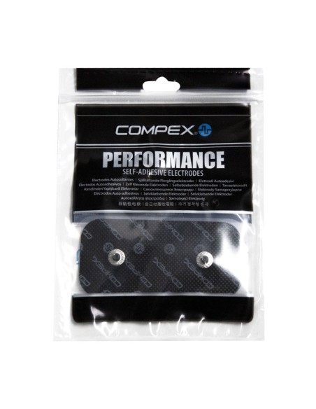 Electrodos autoadhesivos tipo Compex Dual Snap | (Pack 2 uds) 5 x 10 cm