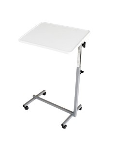 Mesa auxiliar plegable con ruedas | Para cama y sofá | Gris Perla
