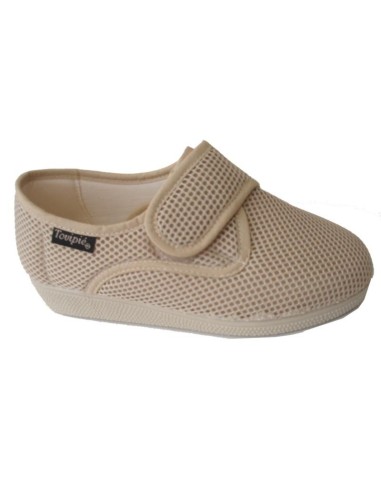 Zapatilla Blandipié Calado Velcro | AZUL o BEIGE