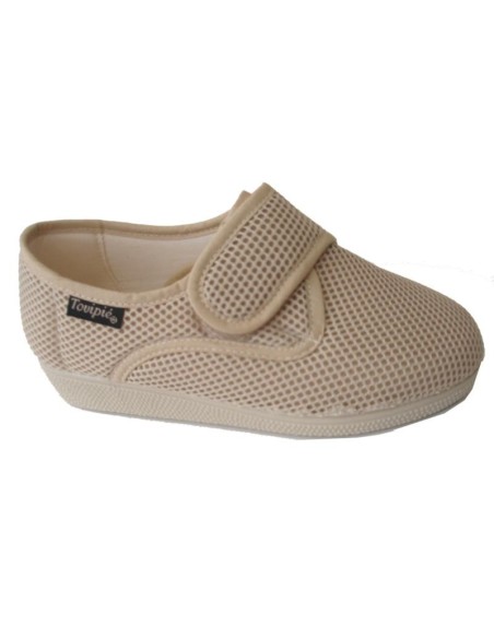 Zapatilla Blandipié Calado Velcro | AZUL o BEIGE