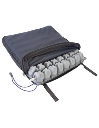 Cojín antiescaras de aire | Con 1 válvula | Funda transpirable | 43 x 43 x 7 cm | Cushion Air