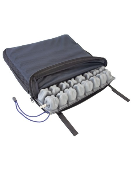 Cojín antiescaras de aire | Con 1 válvula | Funda transpirable | 43 x 43 x 7 cm | Cushion Air