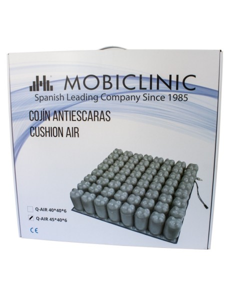 Cojín antiescaras de aire | Con 1 válvula | Funda transpirable | 43 x 43 x 7 cm | Cushion Air