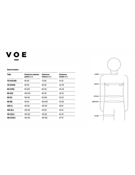 Chaleco post liposucción para hombre de mangas cortas y apertura frontal | VOE