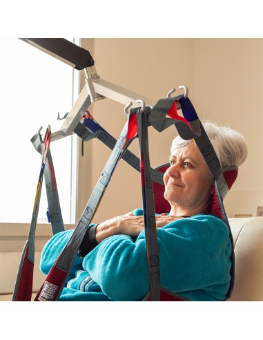 Grúa eléctrica de traslado Aúpa mini o XL con arnés