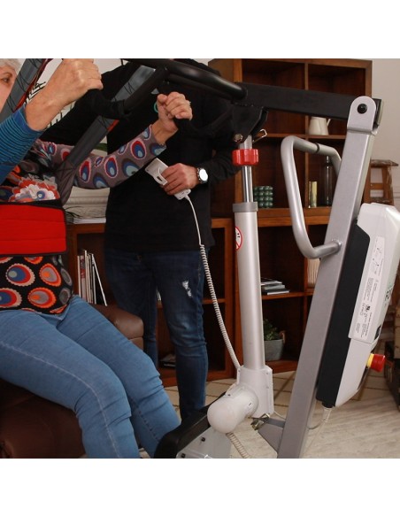 Grúa eléctrica de Bipedestación Aúpa mini o XL con arnés