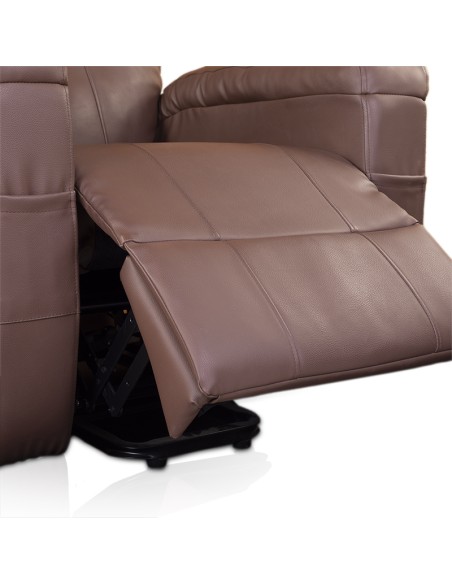Sillón eléctrico reclinable y basculante | Springfield | Marrón o Negro