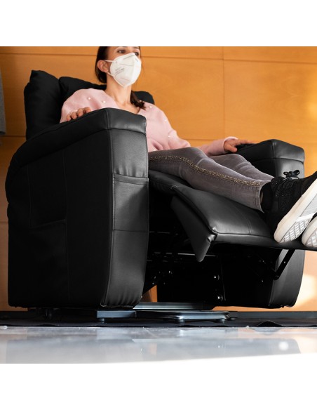 Sillón eléctrico reclinable y basculante | Springfield | Marrón o Negro