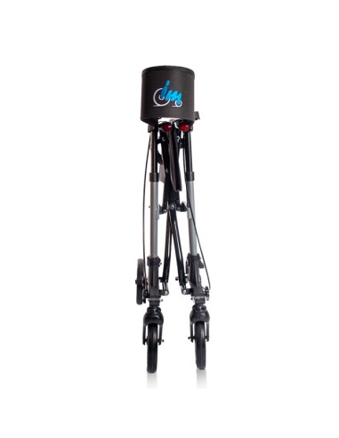 Andador plegable con cesta gran capacidad, respaldo y asiento | Magnum