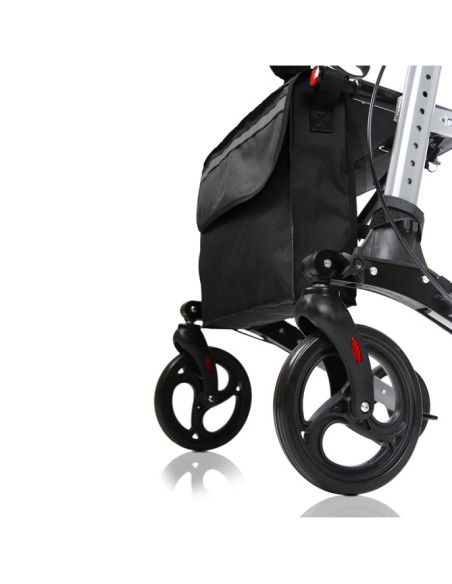 Andador plegable con cesta gran capacidad, respaldo y asiento | Magnum
