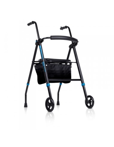 Andador con asiento y plegable de aluminio para interiores | Elite 3G