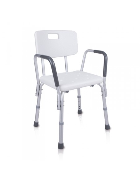 Silla de ducha con respaldo y reposabrazos | 9100