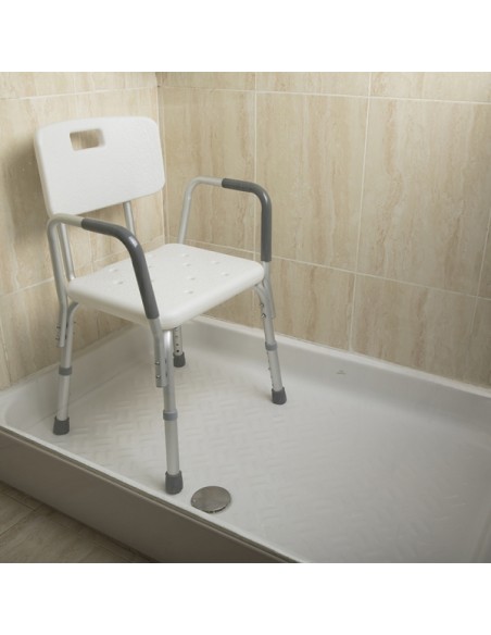 Silla de ducha con respaldo y reposabrazos | 9100