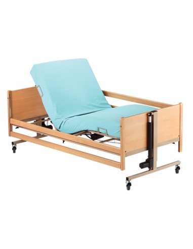 Cama electrónica con elevación | regulable en altura | Mantovani | incluye barandillas a elegir