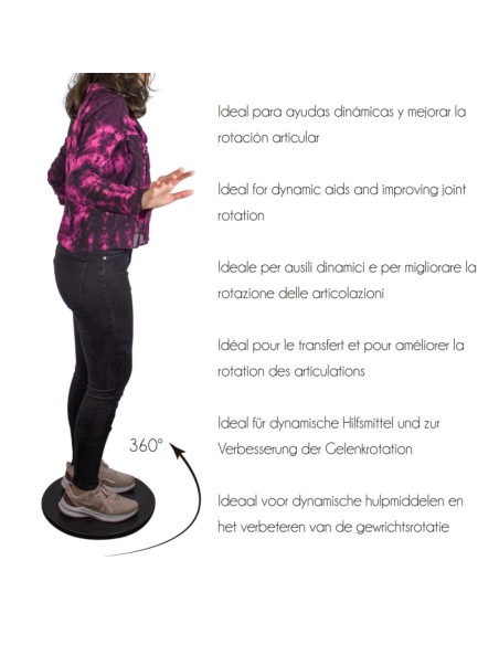 Disco giratorio | Transferencia 360º | 40 cm diámetro | Mobiclinic