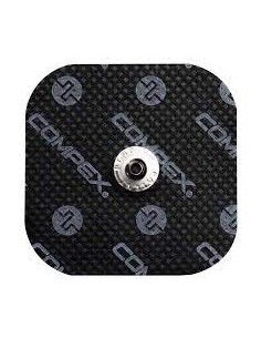 Electrodos autoadhesivos tipo Compex Snap | Pack 4 uds | 5 x 5 cm