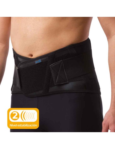 Faja laboral lumbosacra semirrígida | doble tensor | Prim PRS625N