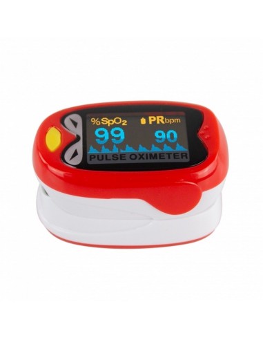 Pulsioxímetro para niños | Onda pletismográfica | Pantalla OLED | Diseño con forma de pájaro | Seguro y fiable | Mobiclinic