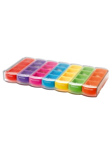 Pastillero semanal multicolor