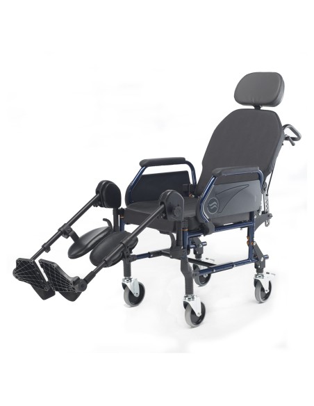 Silla de ruedas fija de interior no autopropulsable (rueda pequeña) con respaldo reclinable Breezy Home 3018A