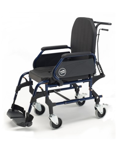 Silla de ruedas fija de interior no autopropulsable (rueda pequeña) con respaldo reclinable Breezy Home 3018A