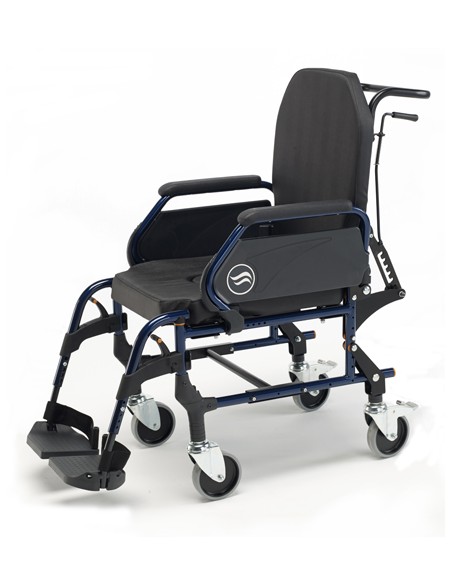 Silla de ruedas fija de interior no autopropulsable (rueda pequeña) con respaldo reclinable Breezy Home 3018A