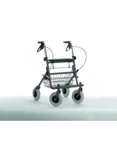 Andador Rollator plegable con bandeja y cesta 2