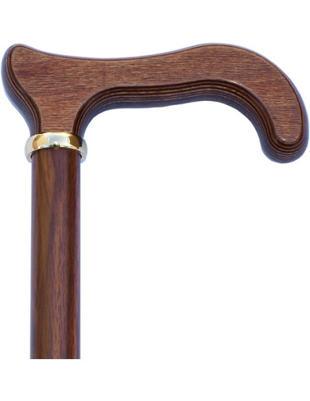 Bastón/Muletilla de paseo con puño de madera